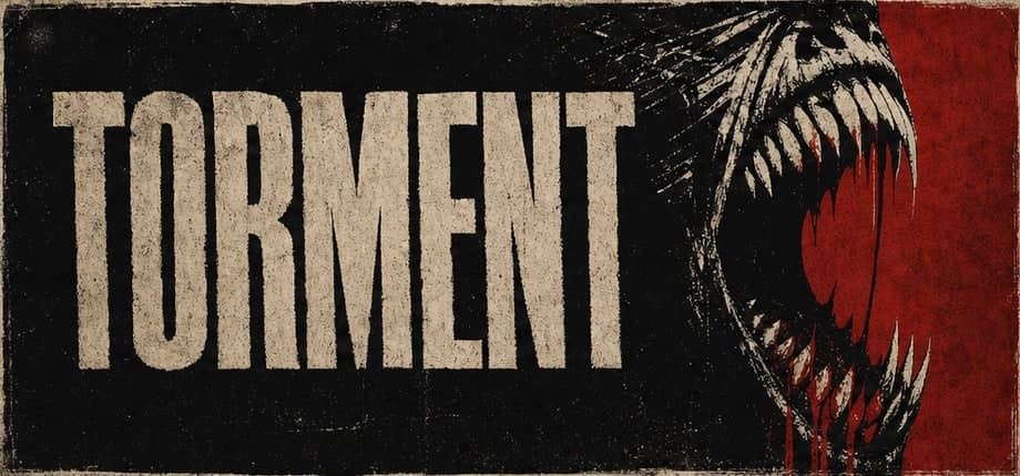 Torment, direction 3: Gritty poster