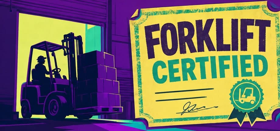 Forklift Certified, direction 4: Concept-driven gag